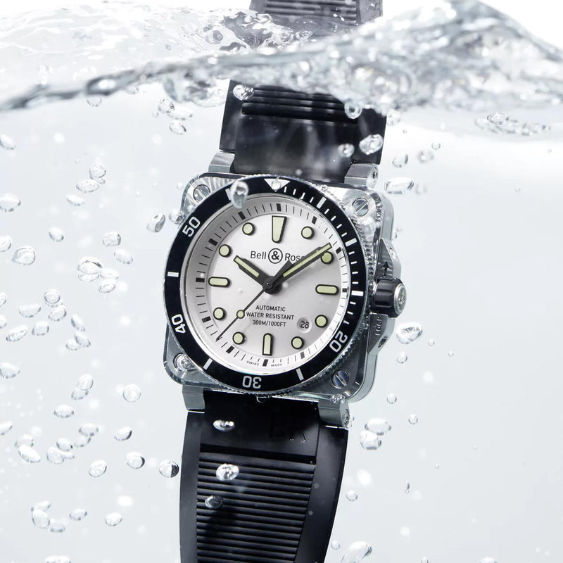 Bell & Ross BR 03-92 Diver White | BR0392-D-WH-ST/SRB