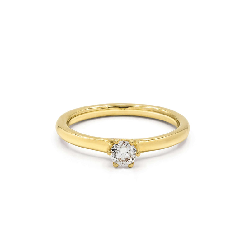 Henrich & Denzel Solitaire-Ring, Gelbgold, GSF03.02/113