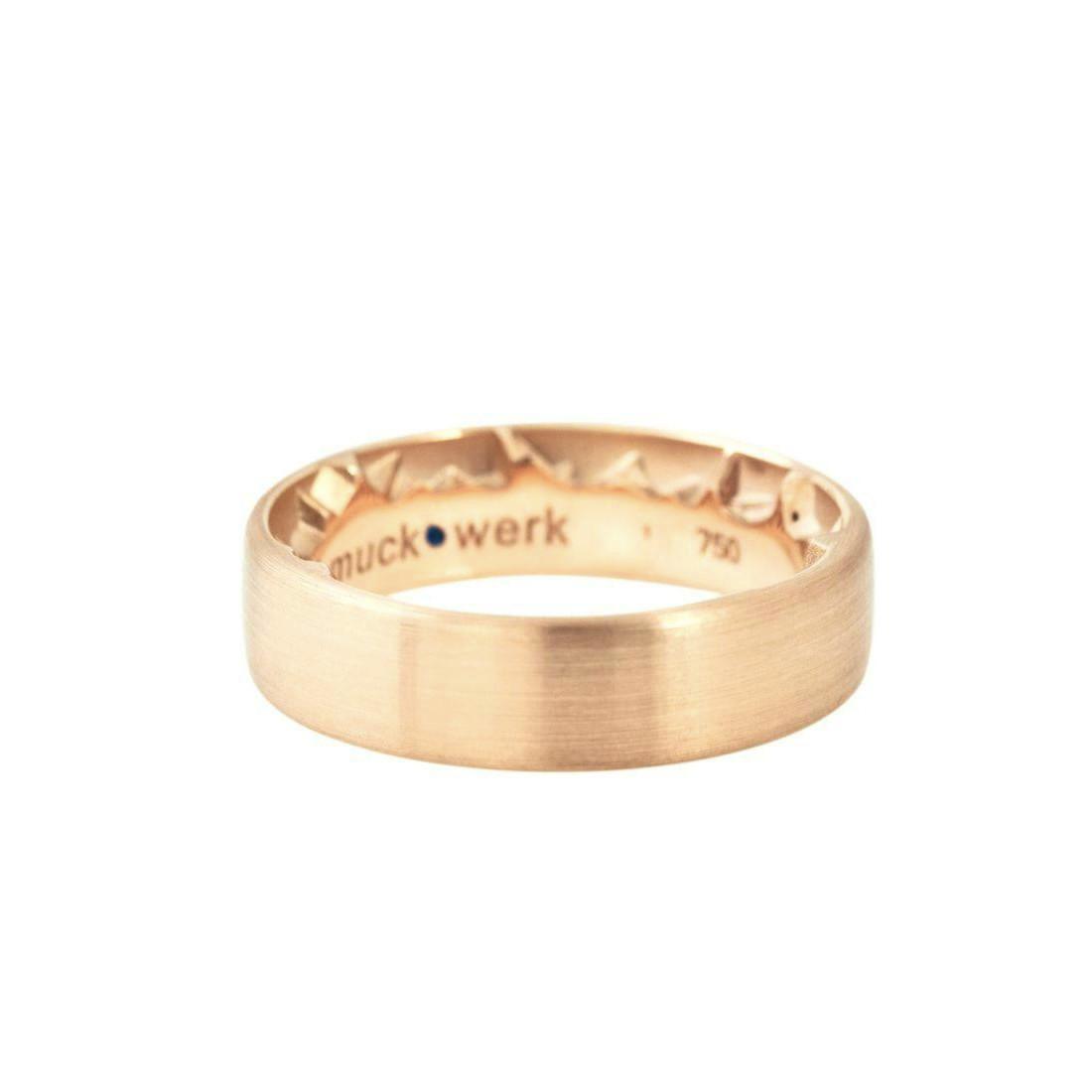 Schmuckwerk wedding ring Alps, red gold, GT360-RG
