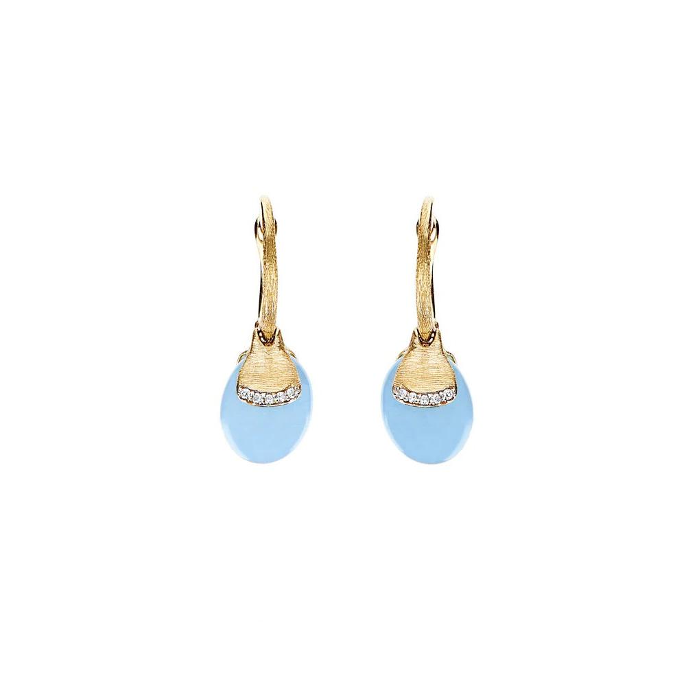 Nani's earrings Terre Lontane, yellow gold, OS19-587