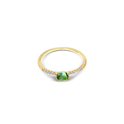 Nani's ring Dancing Tourmalines, yellow gold, AS9-598
