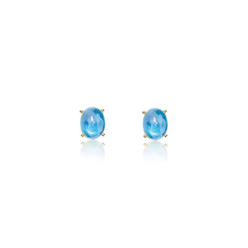 Nanis Ohrstecker Dancing Azure, Gelbgold, OA4-597