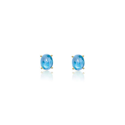 Nani's earrings Dancing Azure, yellow gold, OA4-597