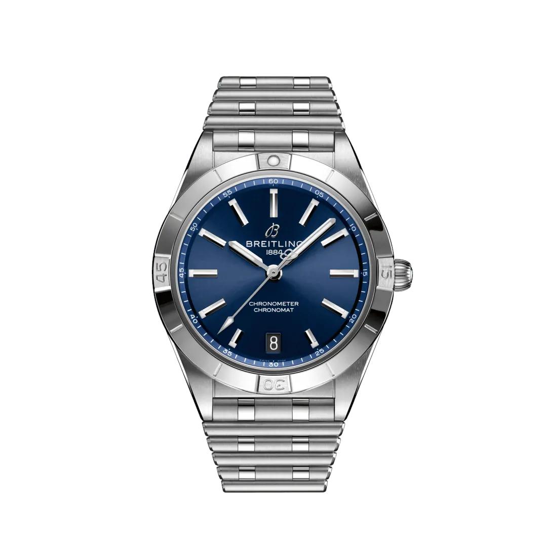 Breitling Damenuhr Chronomat blau A10380101C1A1