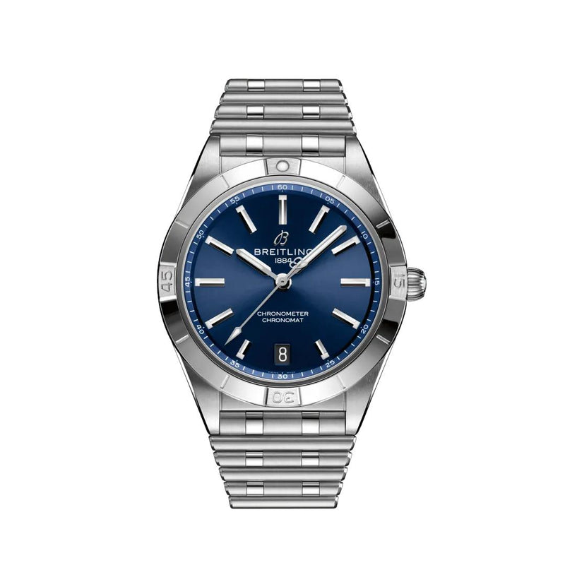 Breitling Damenuhr Chronomat blau A10380101C1A1