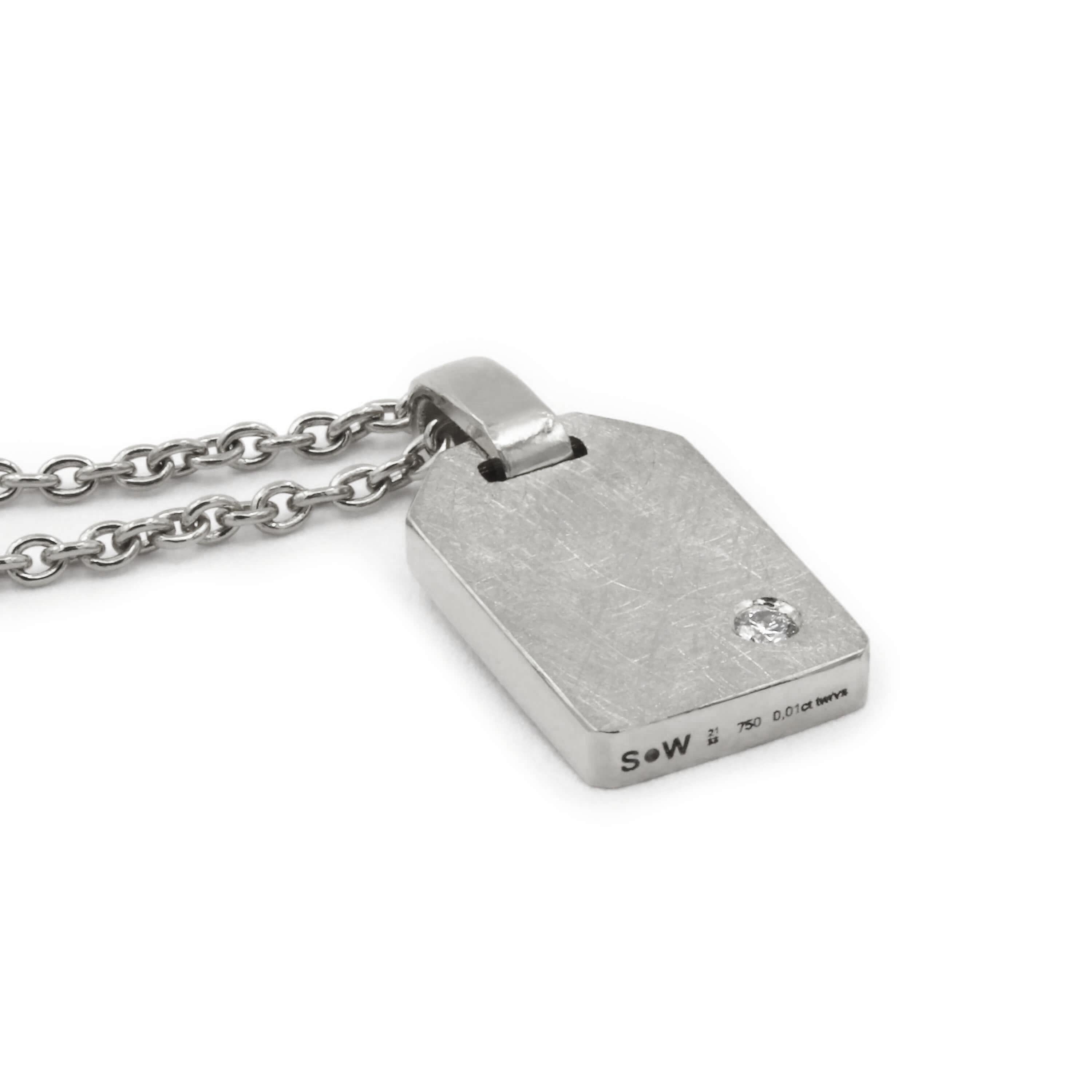 Schmuckwerk Collier Tag-Anhänger | OH204-PT