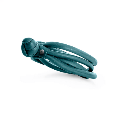Ole Lynggaard Lederarmband petrol | A2511-010