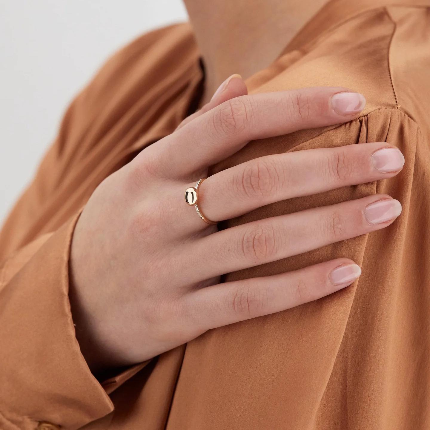 Nanis Sunset ring in polished rose gold with diamonds (small), AS26-583_rose