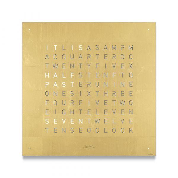 Qlocktwo front cover Classic Gold FCGold