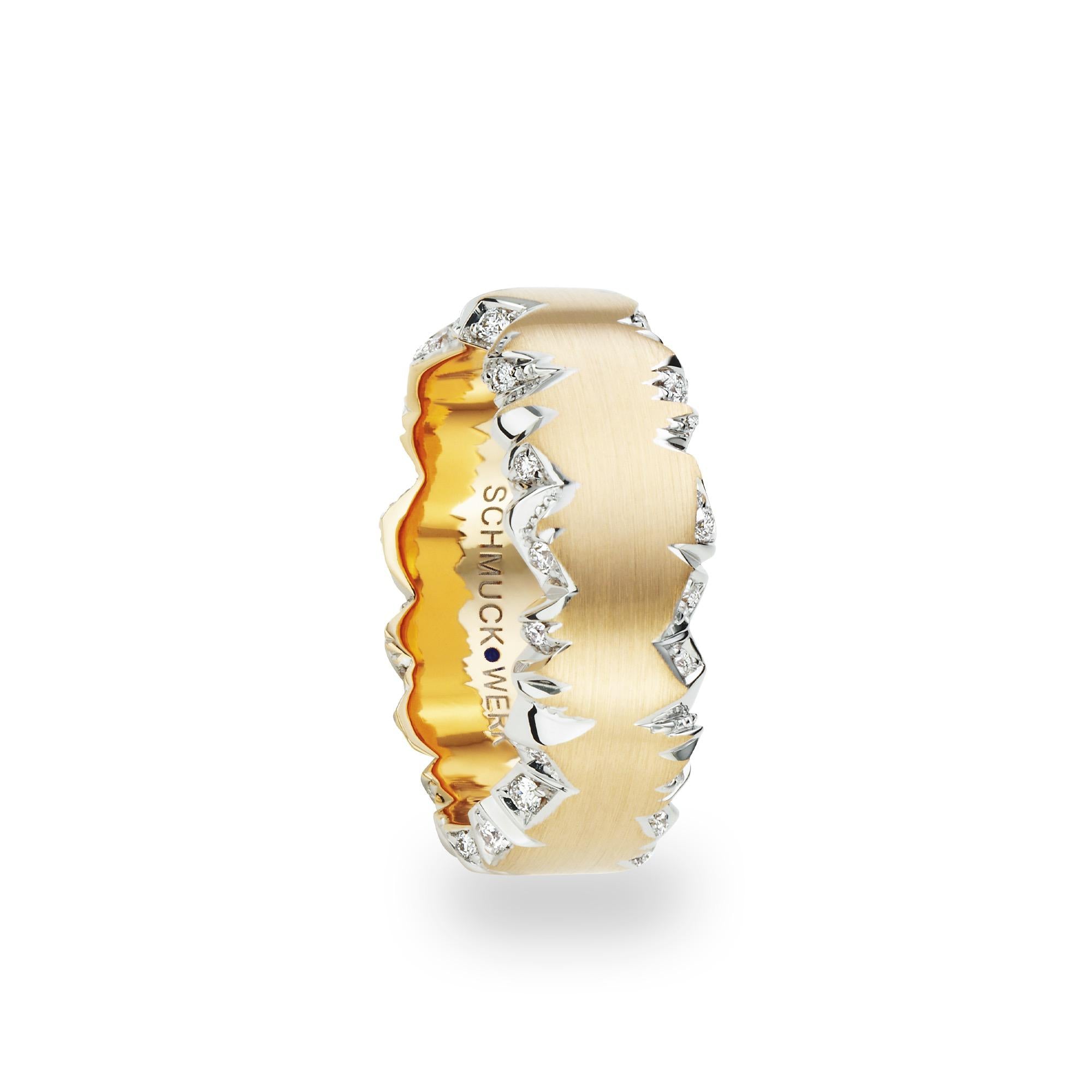 Schmuckwerk Ring Alpen, yellow gold, GR215-GG