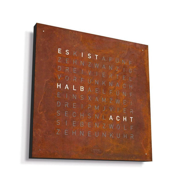 Qlocktwo Wanduhr Earth 45 | Rust | QT4BLRT