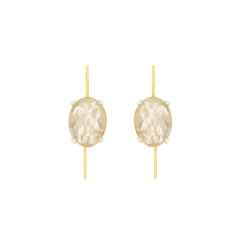Nani's earrings Ipanema, yellow gold, OS7-576