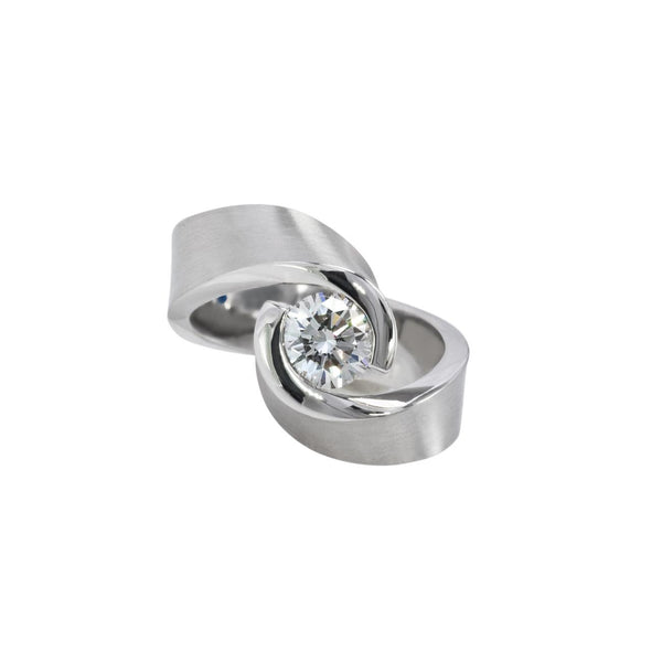 Schmuckwerk Solitaire-Ring Diamantenfieber, Platin, UR414-PT