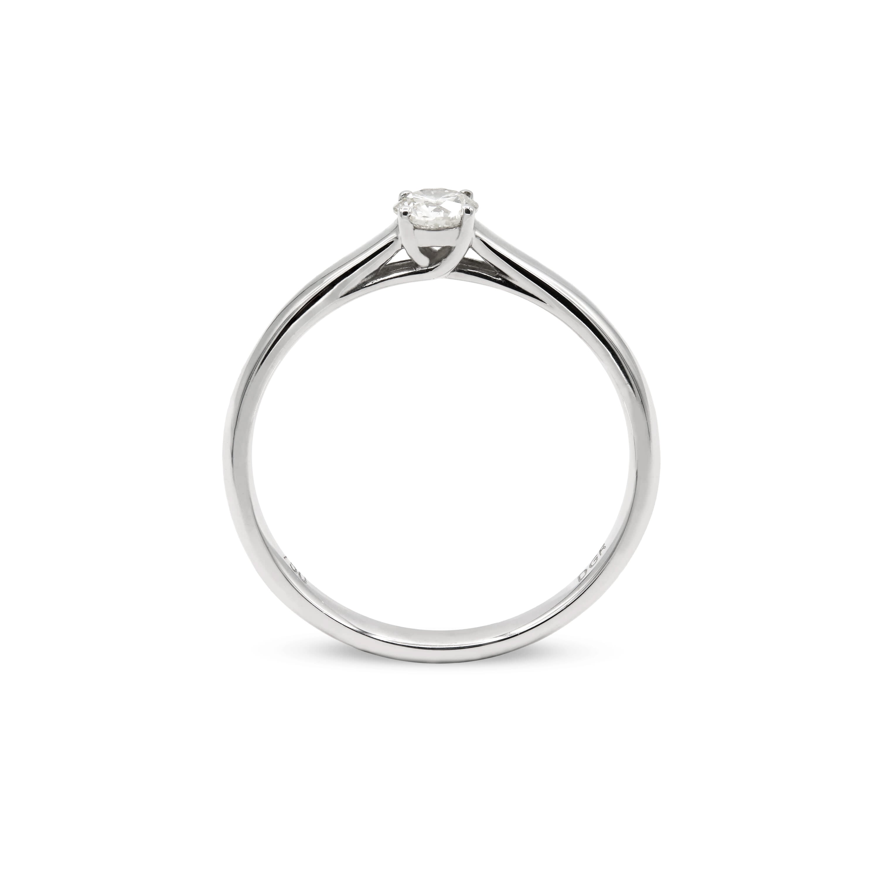 Diamond Group Solitaire-Ring | 1A442W8-4