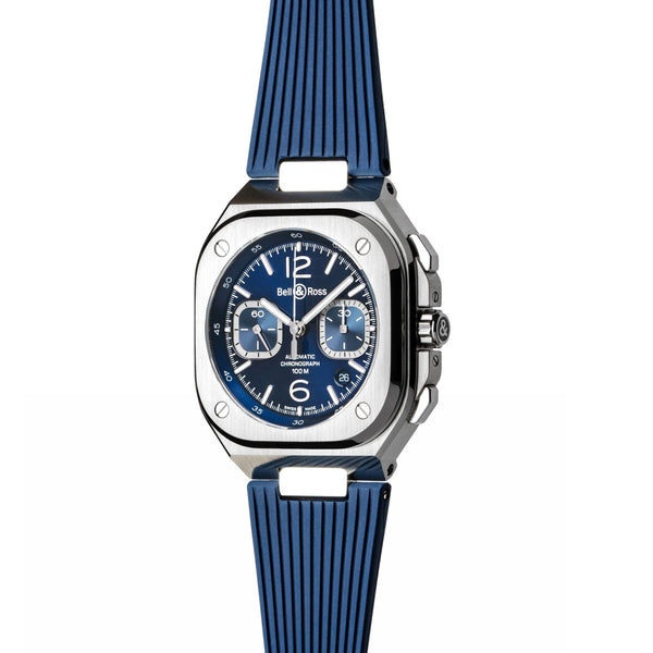 Bell & Ross Armbanduhr BR 05 Chrono Blue Steel, BR05C-BLU-ST/SRB