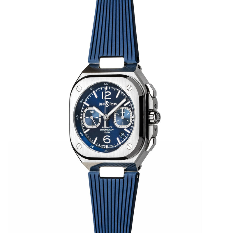 Bell & Ross BR 05 Chrono Blue Steel | BR05C-BLU-ST/SRB
