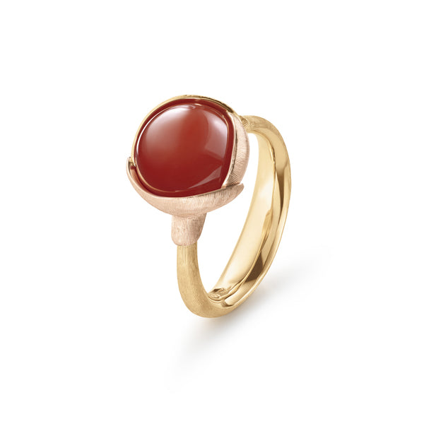 Ole Lynggaard Ring Lotus mit Karneol, Rosé- und Gelbgold, A2651-410