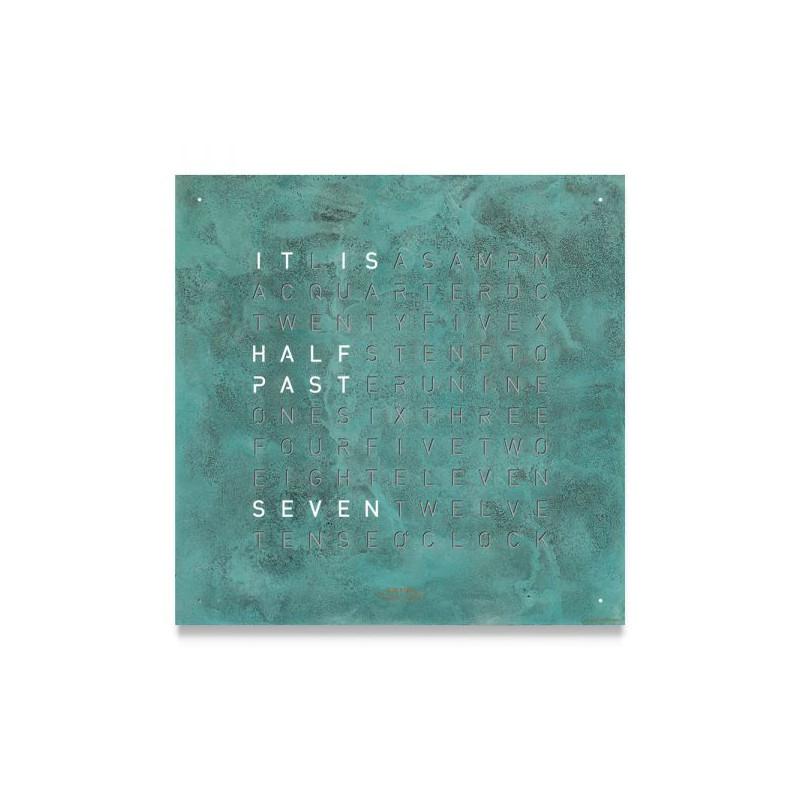 Qlocktwo Frontcover für Tischuhr Earth 13.5 | Vintage Copper | FTVICO