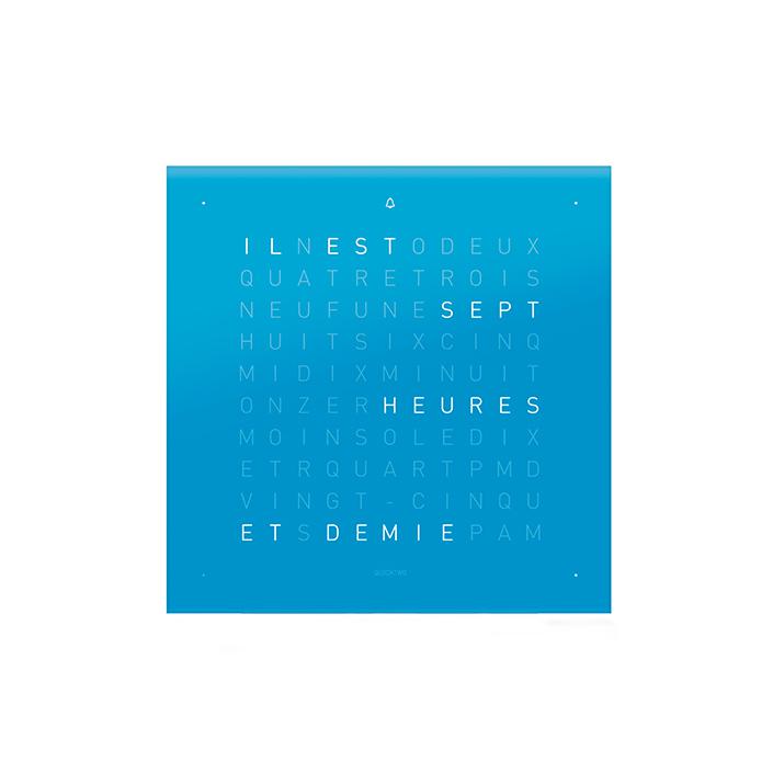Qlocktwo Frontcover Tischuhr, Blue Candy, FTBC