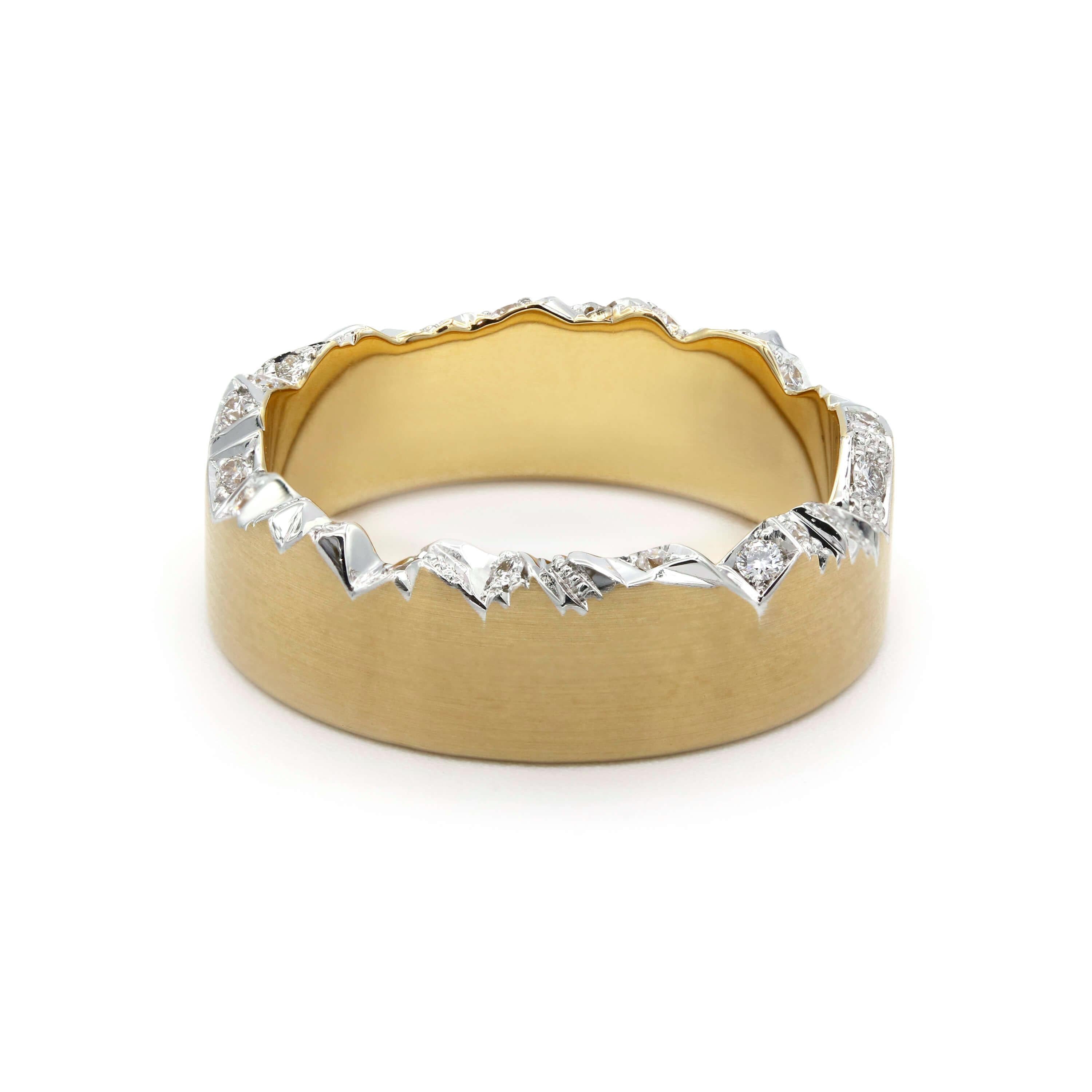Schmuckwerk wedding ring Alps, yellow gold, GT275-GG