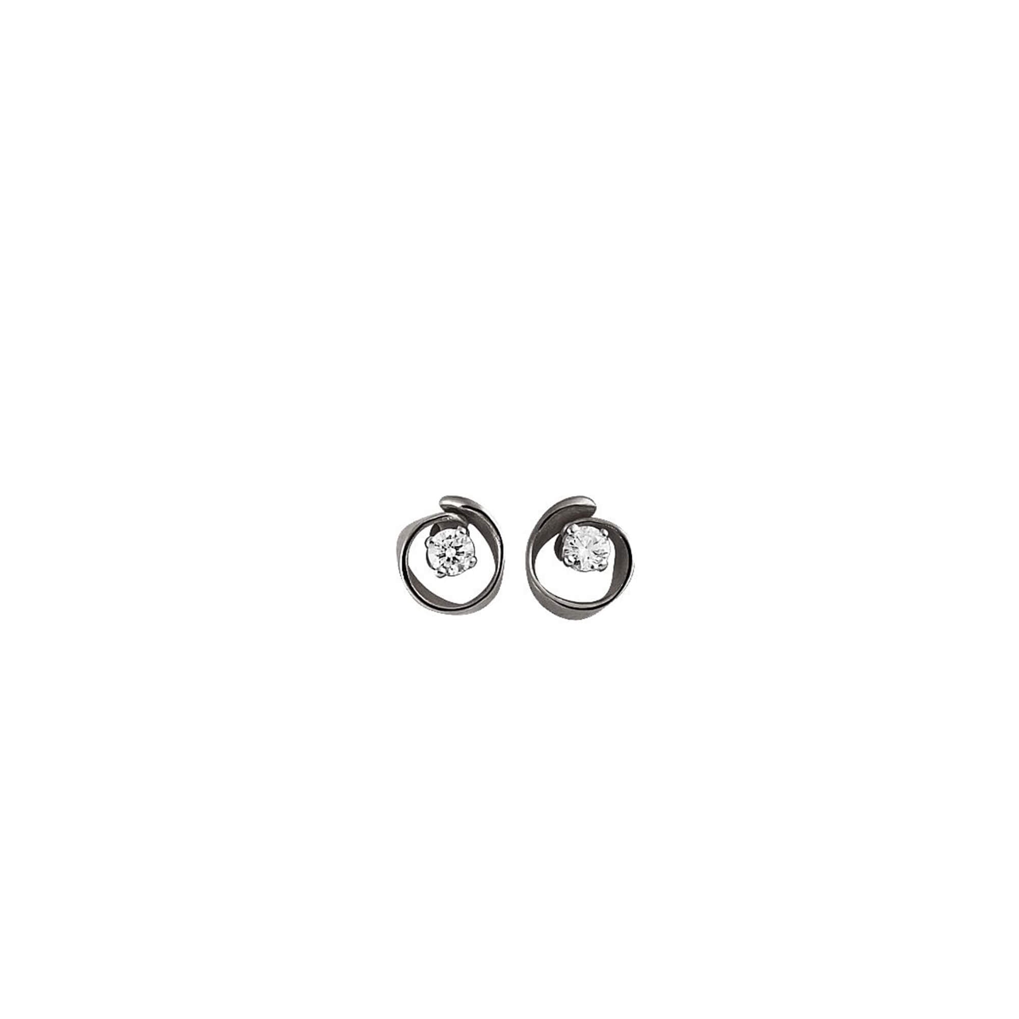 Annamaria Cammilli Stud Earrings Dune Assolo, Black Lava, GOR1584E