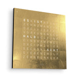 Qlocktwo Wanduhr Earth 45 | Gold | QT4BLGD