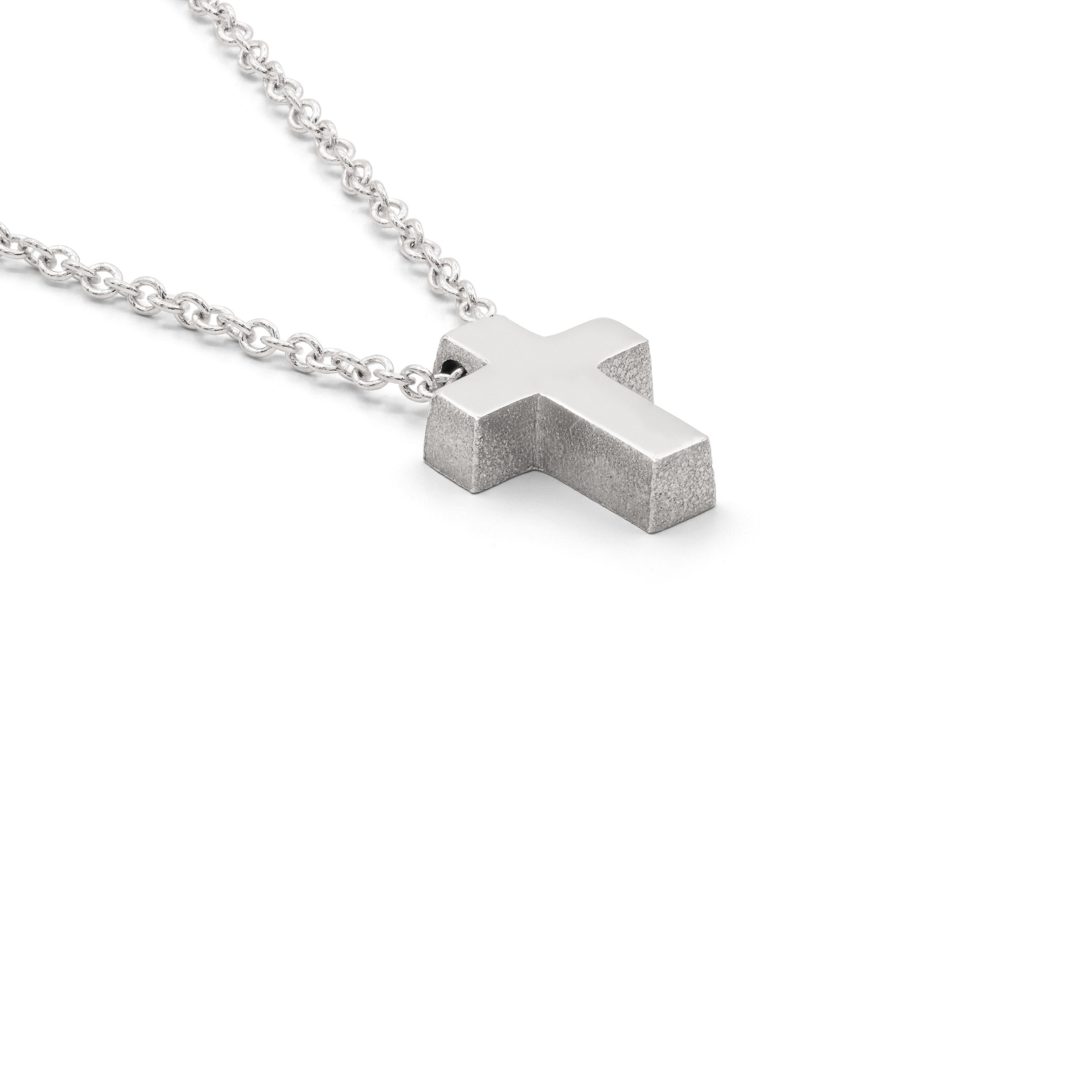 Minitials Collier Kreuz | N-SIG-M1W