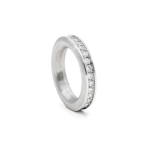 Schmuckwerk Memoire-Ring Diamantenfieber, Weißgold, RR155-WG