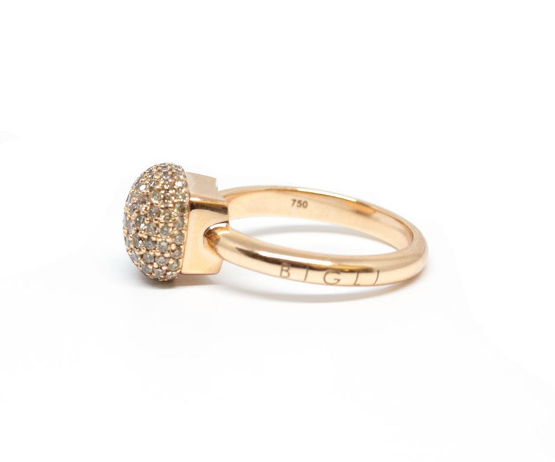 Bigli Ring Mini Sweety, braune Diamanten, 23R149RBRDIA