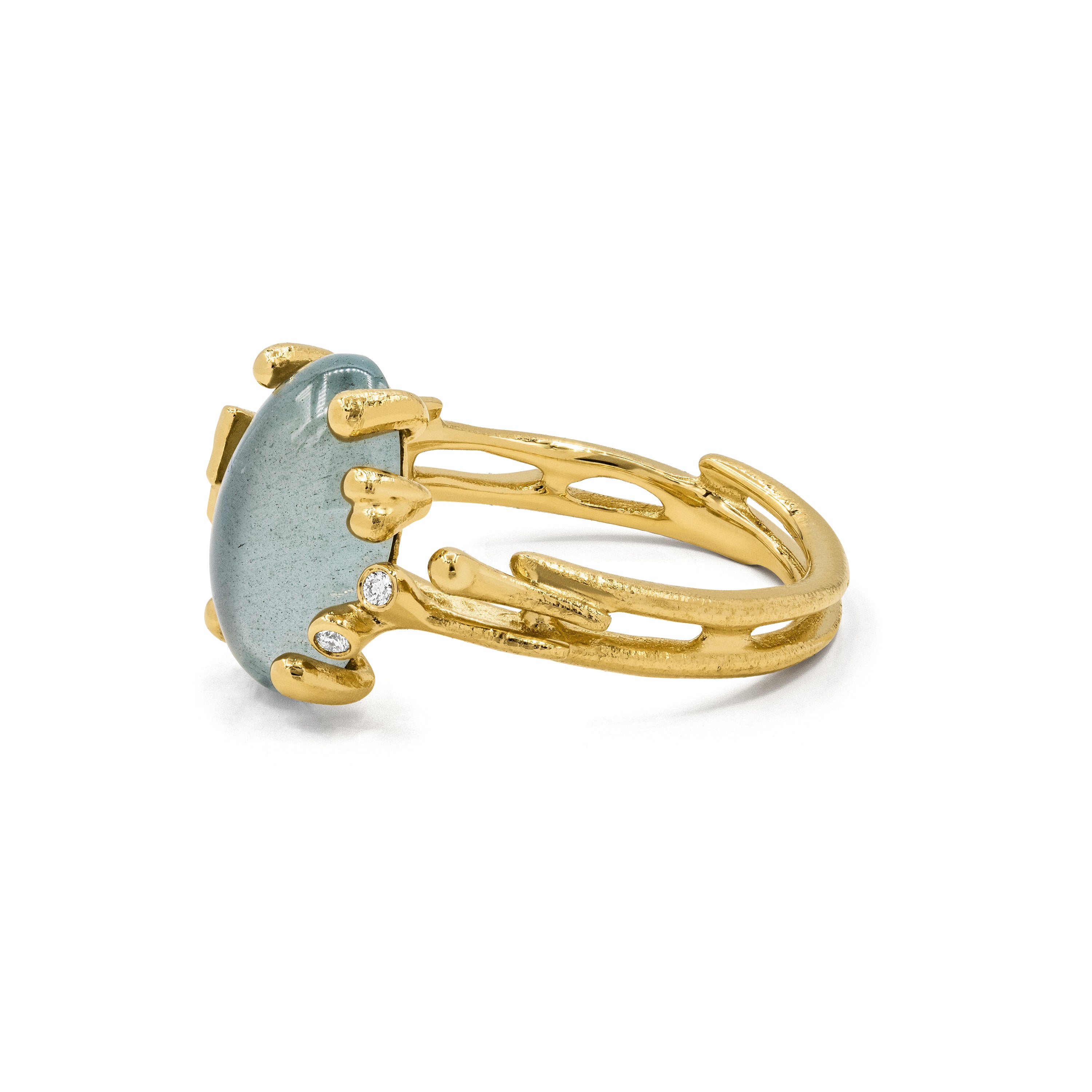 Ole Lynggaard BoHo Ring Small mit Aquamarin, A2929-402