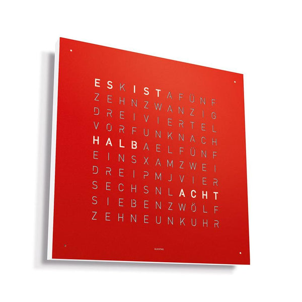Qlocktwo Wanduhr Earth 45 | Red Pepper | QT4REPC