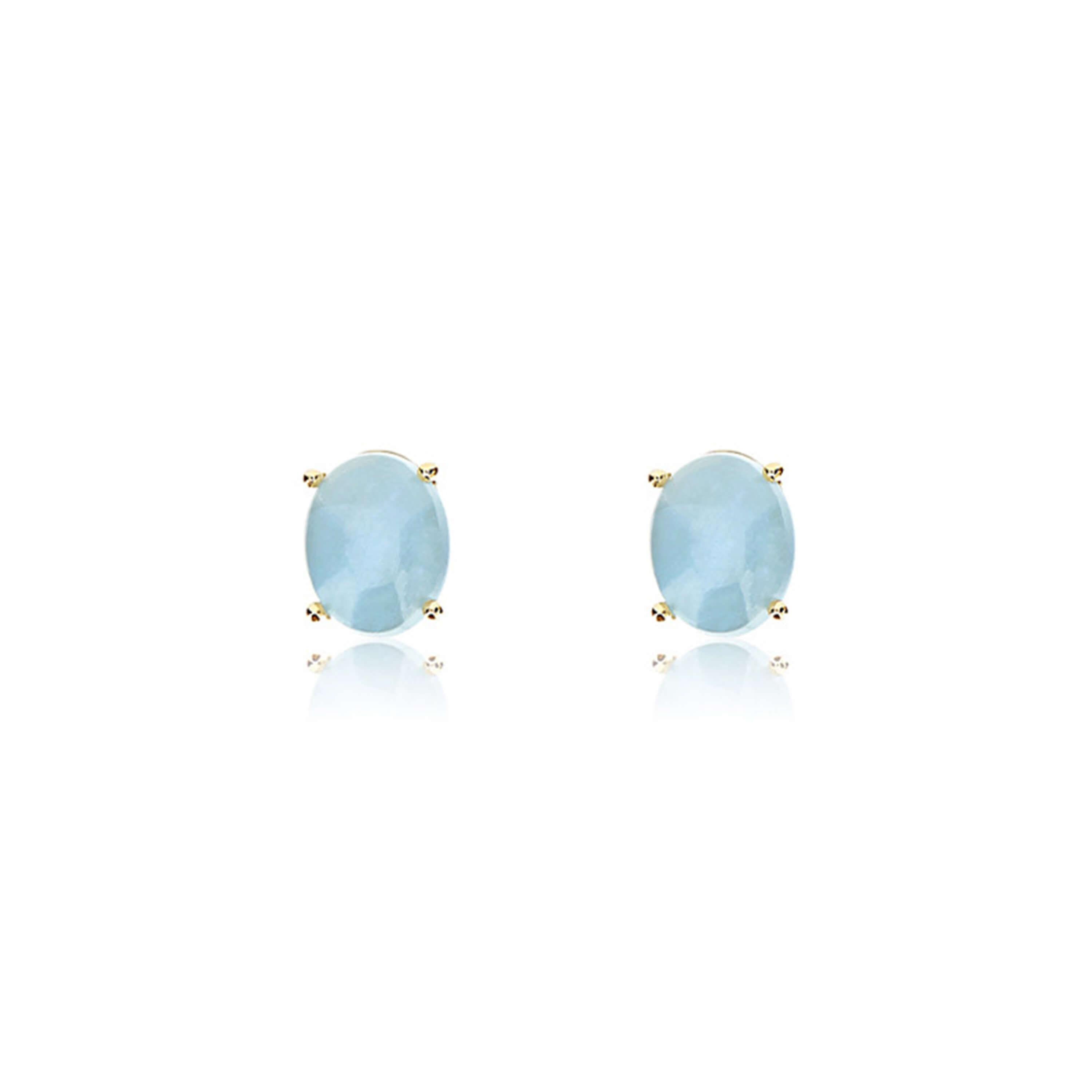 Nanis Ohrstecker Dancing Azure, Gelbgold, OA6-597