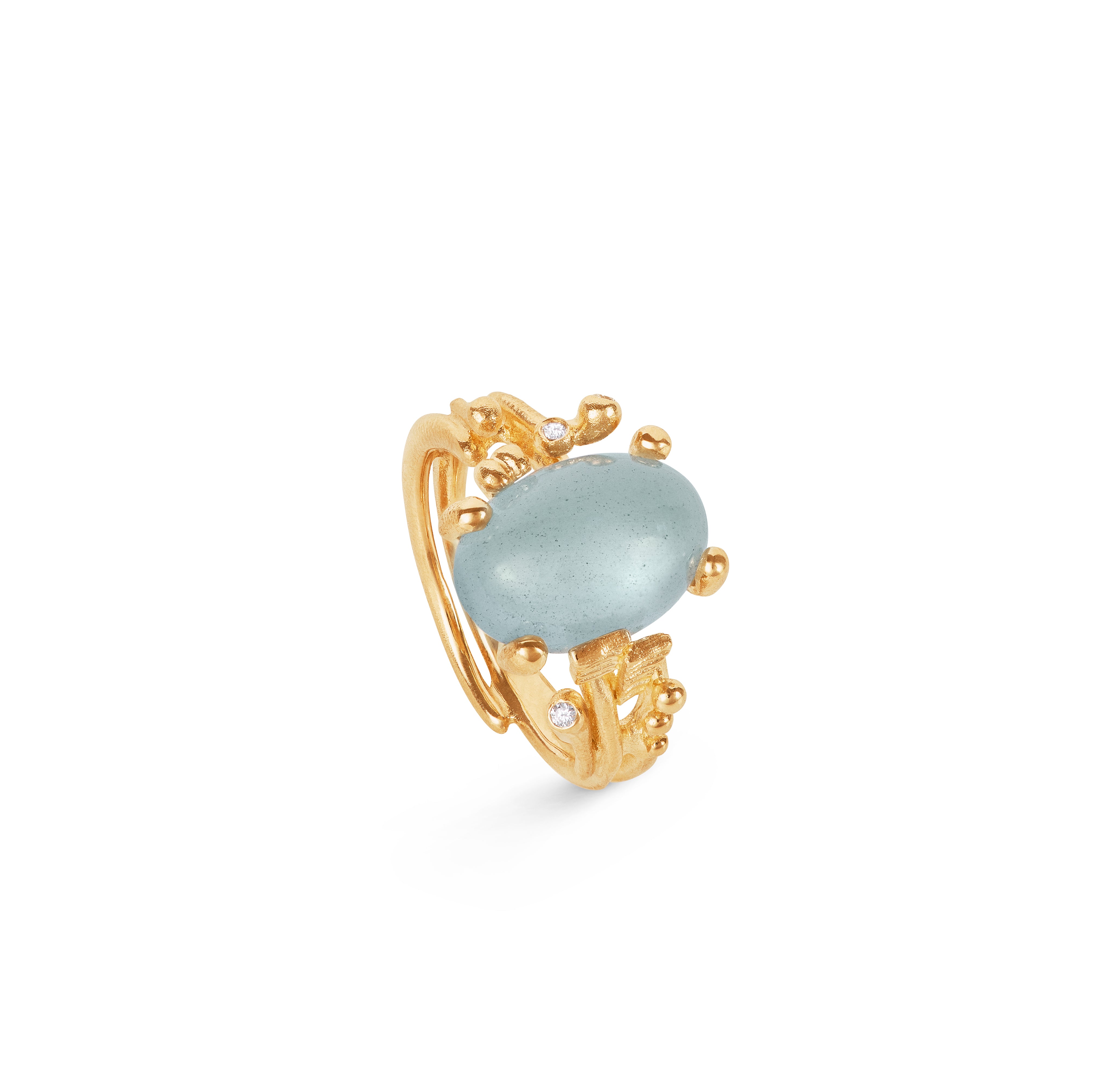 Ole Lynggaard BoHo Ring Small mit Aquamarin, A2929-402