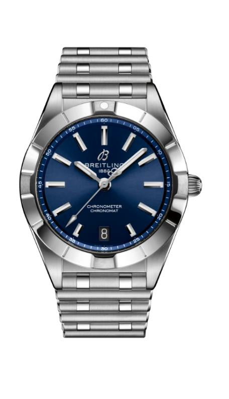 Breitling Damenuhr Chronomat blau A77310101C1A1