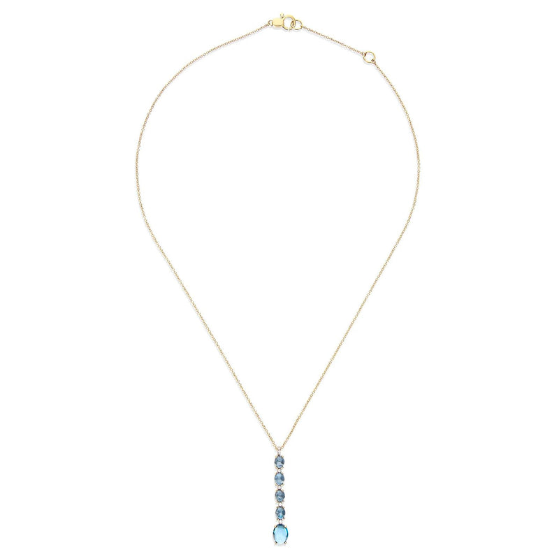 Nanis Collier Dancing Azure, Gelbgold, CS21-597